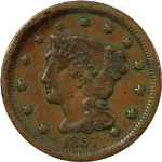 1857 Large Cent - Small Date