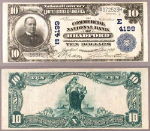 Bradford PA $10 1902 PB National Bank Note Ch #4199 Conestoga NB Extra Fine