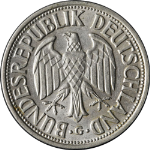 Germany: Federal Republic 1950-G Mark KM#110 Choice AU - Nice Luster Nice Strike