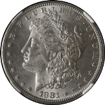 1881-S Morgan Silver Dollar NGC MS63 Blazing White STOCK