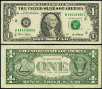 FR. 1926 B $1 2001 Federal Reserve Note FSN B88333588E VF
