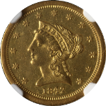 1842-O Liberty Gold $2.50 NGC Unc Details Nice Eye Appeal Nice Luster