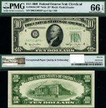 FR. 2010 D* $10 1950 Federal Reserve Note Cleveland D-* Block Gem PMG CU66 EPQ Star