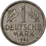 Germany: Federal Republic 1954-J Mark KM#110 XF