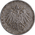 Germany: Empire 1916 Ten (10) Pfennig KM#20 Fine - Enviro Damage, W/O Mintmark