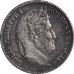 France 1831 Five (5) Francs KM#745.2 VF - Obv. Scratched
