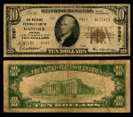 Hancock MI $10 1929 T-2 National Bank Note Ch #9087 Superior NB Fine