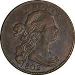1802 Large Cent 1/000 Choice AU/BU Details S.228 R.2 Great Eye Appeal
