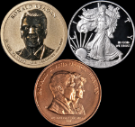 2016 Ronald Reagan Coin Chronicles 3 Coin Set ANACS PR70/RP70 Eagle/Medal STOCK