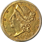 1853 Liberty Gold 25c BG-218 PCGS Unc Details Nice Eye Appeal Strong Strike