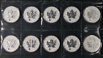 2016 Canada 1 Ounce Silver - $5 Mapleleaf Panda Privy - 10 Coin Sheet - BU STOCK