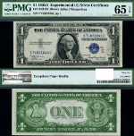 FR. 1610 $1 1935-A Silver Certificate S-C Block Gem PMG CU65 EPQ