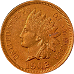 1902 Indian Cent - Cleaned