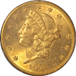 1903-S Liberty Gold $20 PCGS MS63+ Great Eye Appeal Strong Strike