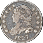 1827 Bust Dime Pointed Top &#39;1&#39; in 10c Choice F/VF Superb Eye Appeal Nice Strike