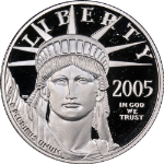 2005-W Platinum American Eagle $50 Proof Bullion Coin - OGP COA - STOCK