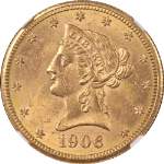 1906-D Liberty Gold $10 NGC MS63 Great Eye Appeal Strong Strike