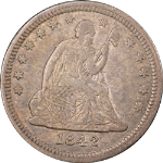 1842-O Seated Liberty Quarter &#39;Large Date&#39; Choice XF/AU Great Eye Appeal