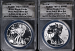 2013-W Silver American Eagle $1 2 Coin Set ANACS Reverse PF70 Enhanced EU70