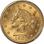 1903 Liberty Gold $2.50 PCGS MS64 Nice Eye Appeal Strong Strike