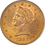 1899-P Liberty Gold $10 OGH PCGS MS62 Great Eye Appeal Strong Strike