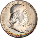 1949-S Franklin Half Dollar - Great Color