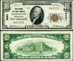 Slatington PA-Pennsylvania $10 1929 T-1 National Bank Note Ch #6051 Citizens NB XF