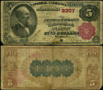 Detroit MI-Michigan $5 1882 BB National Bank Note Ch #3357 American Exchange NB Fine
