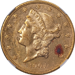 1904-P Liberty Gold $20 NGC MS62 PL Superb Eye Appeal Strong Strike