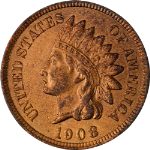 1908-P Indian Cent - Cleaned