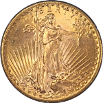 1927-P Saint-Gaudens Gold $20 Rattler Holder PCGS MS63 Superb Eye Appeal