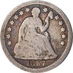 1857-O Seated Liberty Half Dime
