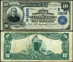 Centre Hall PA-Pennsylvania $10 1902 PB National Bank Note Ch #12192 FNB VF+
