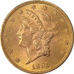 1895-P Liberty Gold $20 PCGS MS63 Nice Eye Appeal Strong Strike