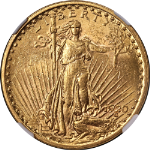 1920-P Saint-Gaudens Gold $20 NGC MS61 Nice Eye Appeal Nice Strike