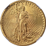 1911-P Saint-Gaudens Gold $20 NGC MS64 Key Date Superb Eye Appeal Strong Strike