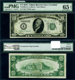 FR. 2000 D $10 1928 Federal Reserve Note Cleveland D-A Block Gem PMG CU65 EPQ