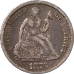1876-P Seated Liberty Dime
