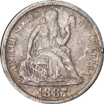 1887-P Seated Liberty Dime
