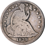 1838-P Seated Liberty Half Dime