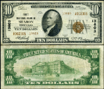 Sharon PA-Pennsylvania $10 1929 T-2 National Bank Note Ch #13803 FNB VF