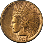 1908-S Indian Gold $10 PCGS XF45 Nice Eye Appeal Nice Strike