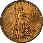 1915-S Saint-Gaudens Gold $20 PCGS MS63 Great Eye Appeal Nice Strike