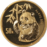 1995 China Gold 50 Yuan Panda Small Date NGC MS68 Key Date
