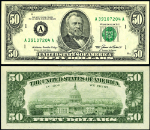 FR. 2122 A $50 1985 Federal Reserve Note Boston A-A Block Superb Gem