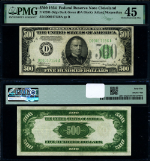 FR. 2201 $500 1934 Federal Reserve Note Cleveland D-A Block Choice PMG XF45