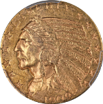 1909-D Indian Gold $5 PCGS AU58 Nice Eye Appeal Nice Strike