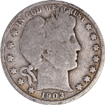 1903-P Barber Half Dollar