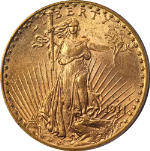 1911-D Saint-Gaudens Gold $20 PCGS MS64 Great Eye Appeal Strong Strike