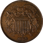 1864 Two (2) Cent Piece